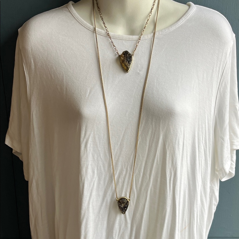 Faux Druizy Pendant Necklace